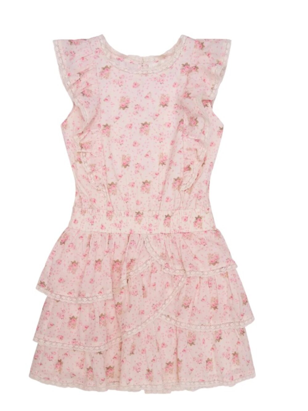 NWOT Loveshackfancy Girls Blooming Floral Decker Dress Size - 8/9Y